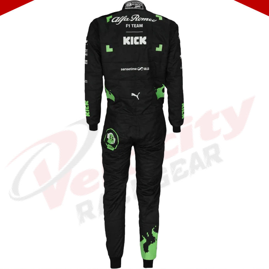 Zhou Guanyu 2023 Alfa Romeo F1 Team Race Suit Belgian GP