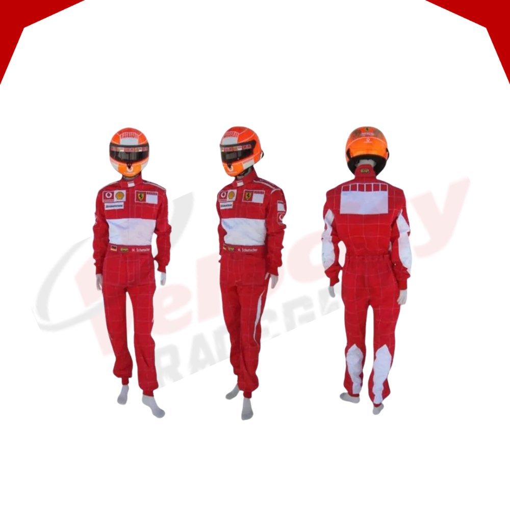Michael Schumacher 2006 BAR CODE Ferrari F1 Embroidered Replica Race Suit