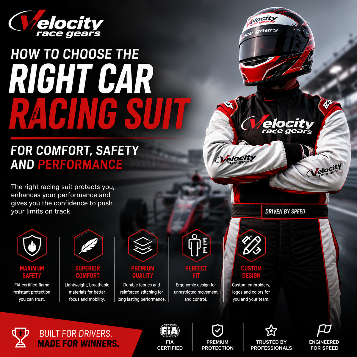 How to Choose the Right Car Racing Suit for Comfort, Safety and Performance | Velocity Race Gears