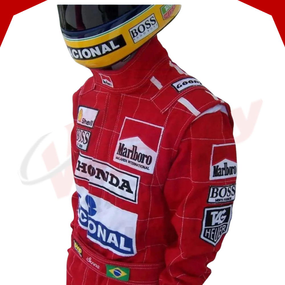 Ayrton Senna 1991 McLaren F1 Embroidered Replica Race Suit