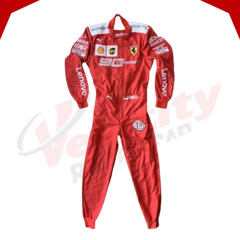 Charles Leclerc 2019 Scuderia Ferrari 90 Years F1 Embroidery Race Suit