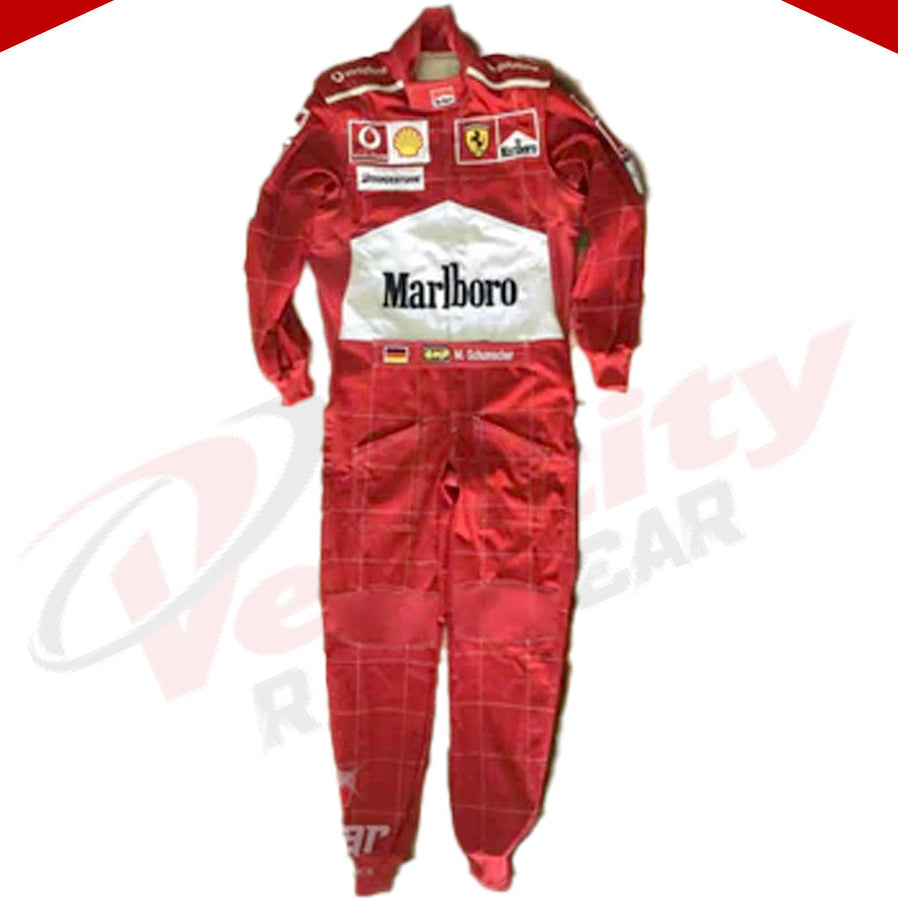 2004 Michael Schumacher Ferrari F1 Embroidered Racing Suit - Velocity Racegear-2004 Michael Schumacher Ferrari F1 Embroidered Racing Suit - Velocity Racegear-F1 Racing Suit
