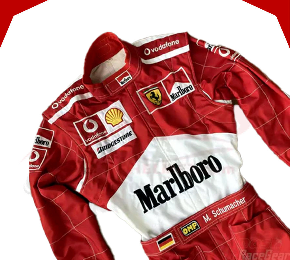 2006 Michael Schumacher Ferrari F1 Embroidered Racing suit - Velocity Racegear-2006 Michael Schumacher Ferrari F1 Embroidered Racing suit - Velocity Racegear-F1 Racing Suit