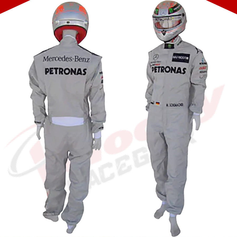 2012 Michael Schumacher Mercedes Benz F1 Embroidered Race Suit - Velocity Racegear-2012 Michael Schumacher Mercedes Benz F1 Embroidered Race Suit - Velocity Racegear-F1 Racing Suit