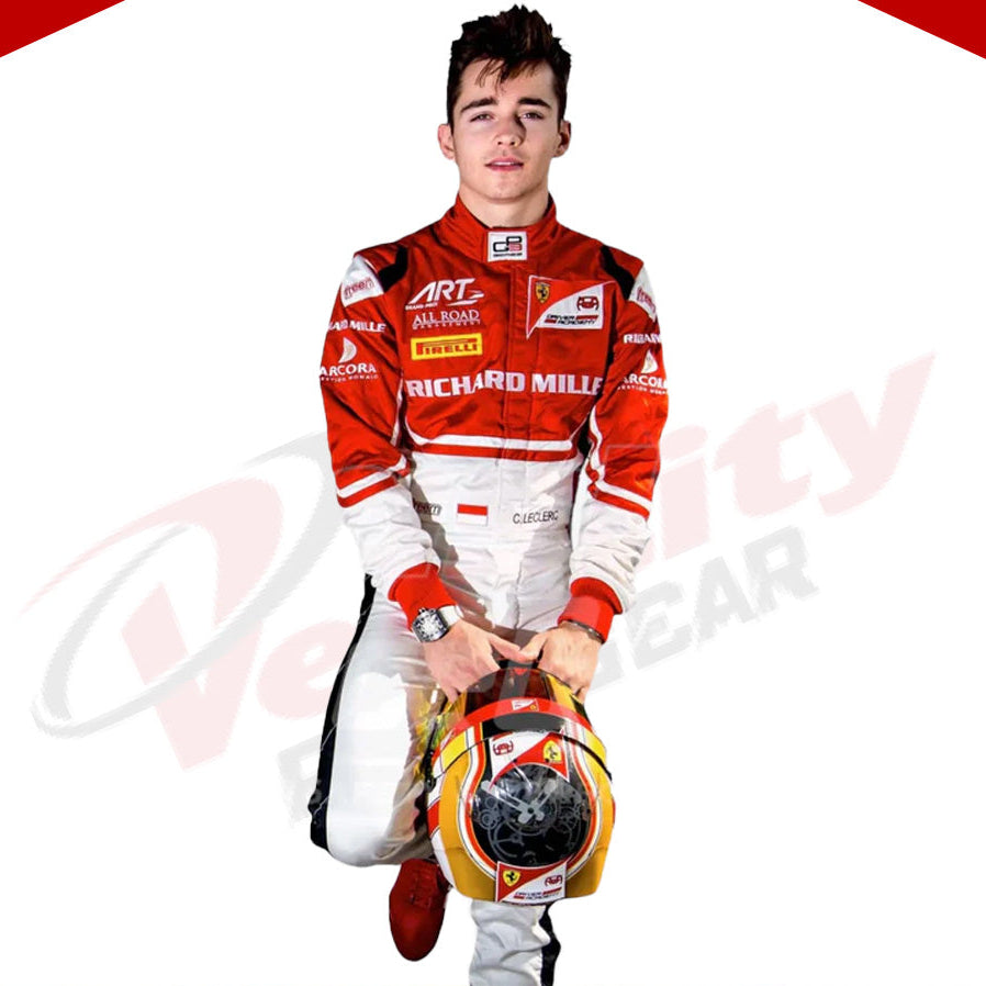 2016 Charles Leclerc Ferrari F1 Race Suit - Velocity Racegear-2016 Charles Leclerc Ferrari F1 Race Suit - Velocity Racegear-F1 Racing Suit