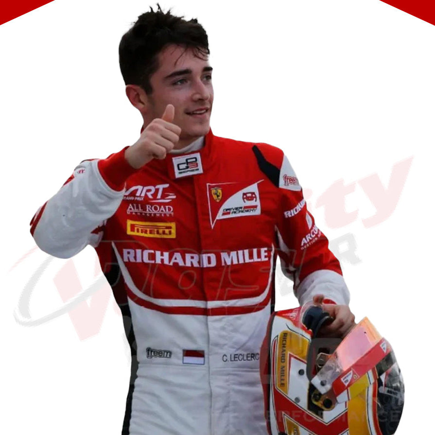 2016 Charles Leclerc Ferrari F1 Race Suit - Velocity Racegear-2016 Charles Leclerc Ferrari F1 Race Suit - Velocity Racegear-F1 Racing Suit