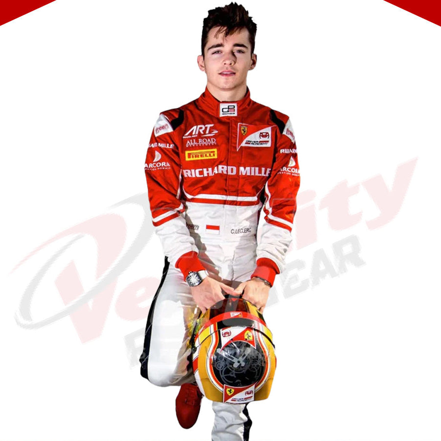 2016 Charles Leclerc Ferrari F1 Race Suit - Velocity Racegear-2016 Charles Leclerc Ferrari F1 Race Suit Kids - Velocity Racegear-F1 Racing Suit