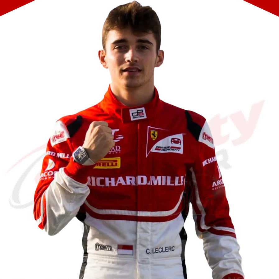 2016 Charles Leclerc Ferrari F1 Race Suit - Velocity Racegear-2016 Charles Leclerc Ferrari F1 Race Suit Kids - Velocity Racegear-F1 Racing Suit