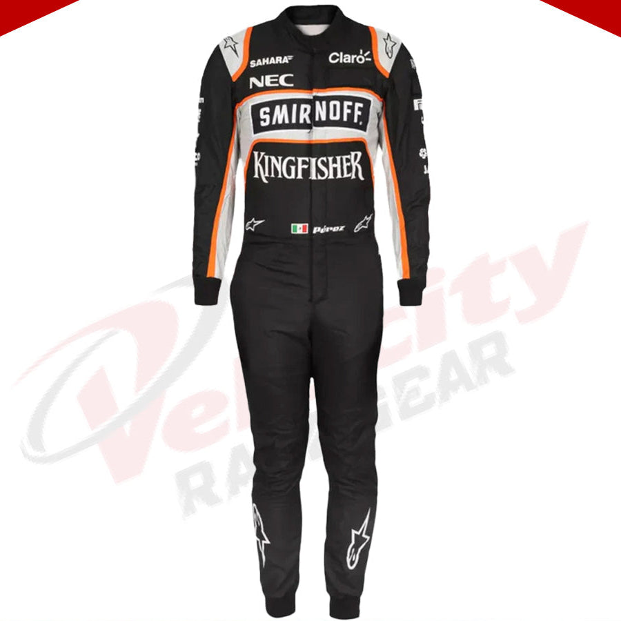 2016 Sergio Perez Sahara Force India F1 Team Race Suit - Velocity Racegear-2016 Sergio Perez Sahara Force India F1 Team Race Suit - Velocity Racegear-F1 Racing Suit