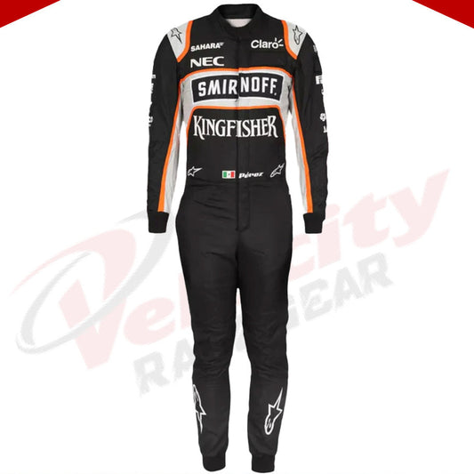 2016 Sergio Perez Sahara Force India F1 Team Race Suit - Velocity Racegear-2016 Sergio Perez Sahara Force India F1 Team Race Suit - Velocity Racegear-F1 Racing Suit