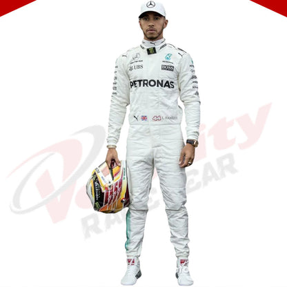 2017 Lewis Hamilton Mercedes-Benz F1 Printed Racing Suit - Velocity Racegear-2017 Lewis Hamilton Mercedes-Benz F1 Printed Racing Suit - Velocity Racegear-F1 Racing Suit