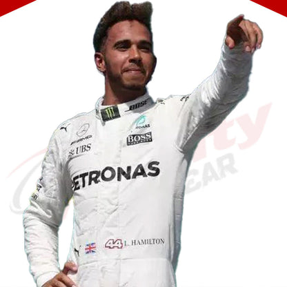 2017 Lewis Hamilton Mercedes-Benz F1 Printed Racing Suit - Velocity Racegear-2017 Lewis Hamilton Mercedes-Benz F1 Printed Racing Suit - Velocity Racegear-F1 Racing Suit