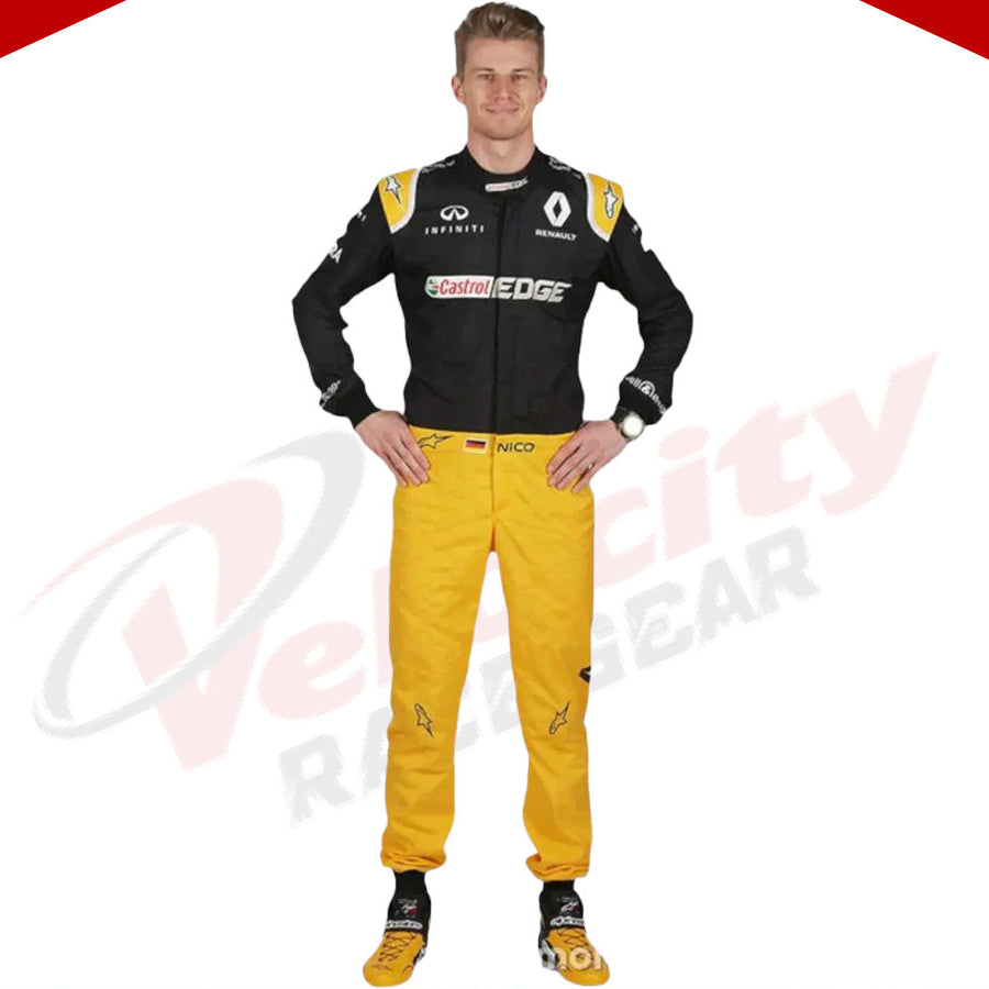 2017 Nico Hulkenberg Renault F1 Race Suit - Velocity Racegear-2017 Nico Hulkenberg Renault F1 Race Suit - Velocity Racegear-F1 Racing Suit