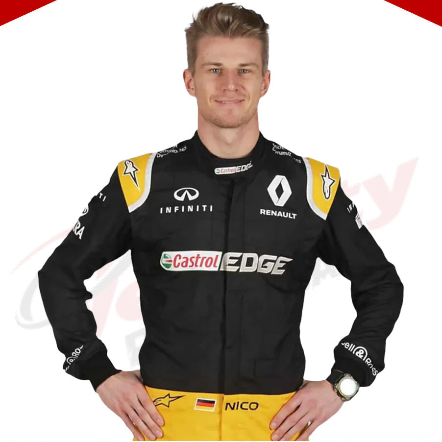 2017 Nico Hulkenberg Renault F1 Race Suit - Velocity Racegear-2017 Nico Hulkenberg Renault F1 Race Suit - Velocity Racegear-F1 Racing Suit
