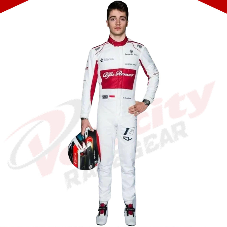 2018 Charles Leclerc Alfa Romeo Sauber F1 Suit - Velocity Racegear-2018 Charles Leclerc Alfa Romeo Sauber F1 Suit - Velocity Racegear-F1 Racing Suit