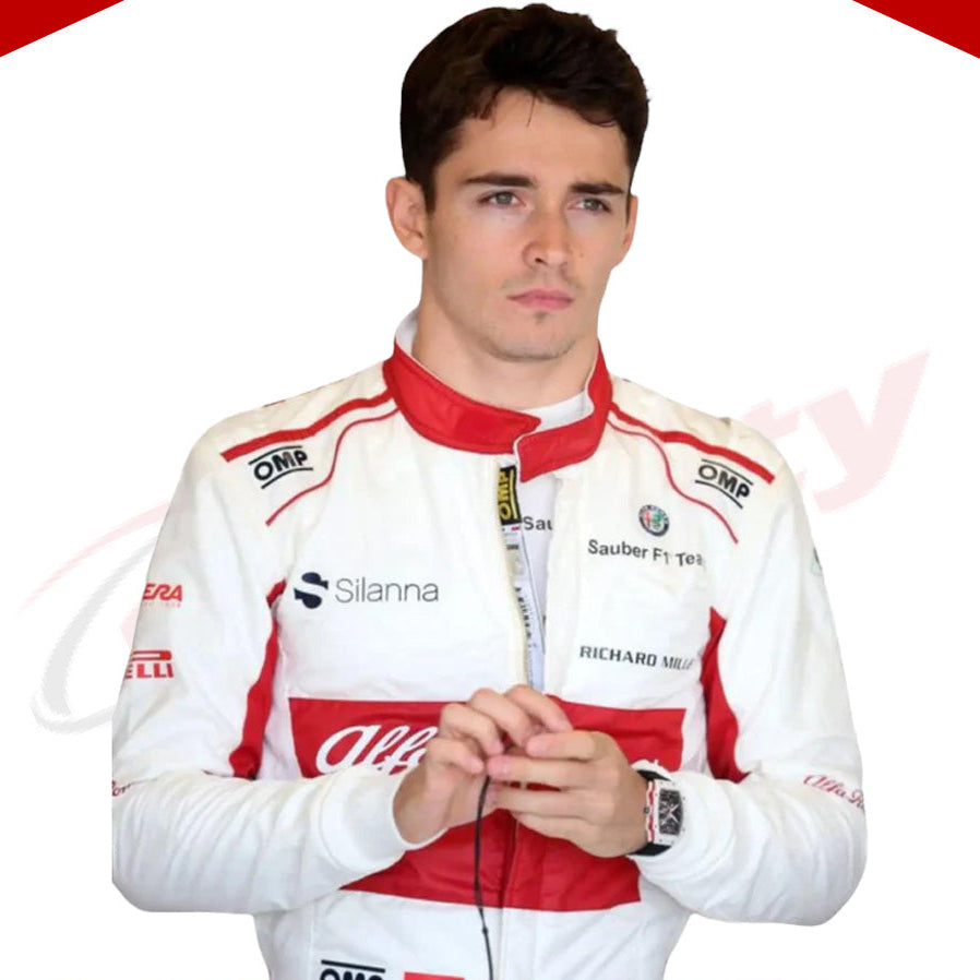 2018 Charles Leclerc Alfa Romeo Sauber F1 Suit - Velocity Racegear-2018 Charles Leclerc Alfa Romeo Sauber F1 Suit - Velocity Racegear-F1 Racing Suit