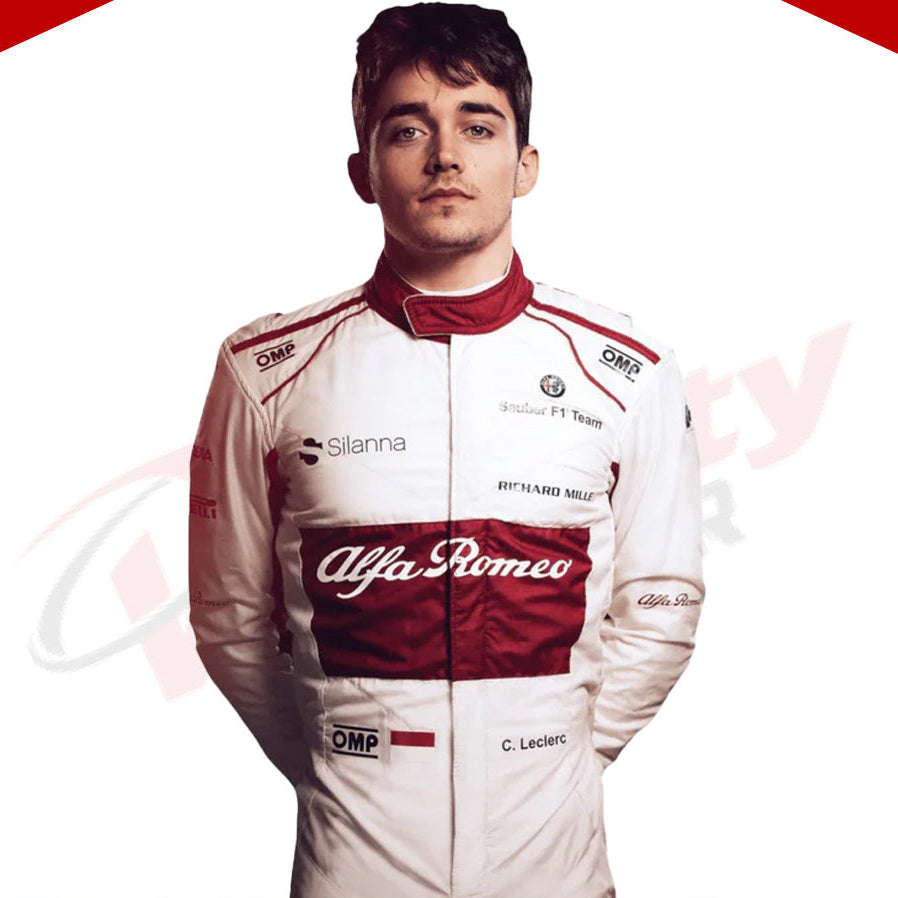 2018 Charles Leclerc Alfa Romeo Sauber F1 Suit - Velocity Racegear-2018 Charles Leclerc Alfa Romeo Sauber F1 Suit - Velocity Racegear-F1 Racing Suit