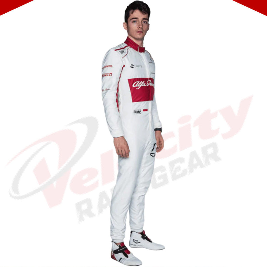 2018 Charles Leclerc Alfa Romeo Sauber F1 Suit - Velocity Racegear-2018 Charles Leclerc Alfa Romeo Sauber F1 Suit - Velocity Racegear-F1 Racing Suit