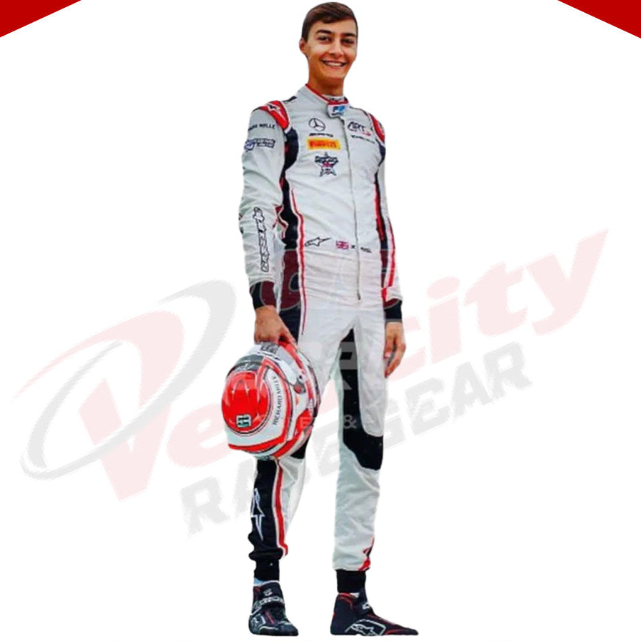 2018 George Russell Mercedes AMG F1 Race Suit - Velocity Racegear-2018 George Russell Mercedes AMG F1 Race Suit - Velocity Racegear-F1 Racing Suit