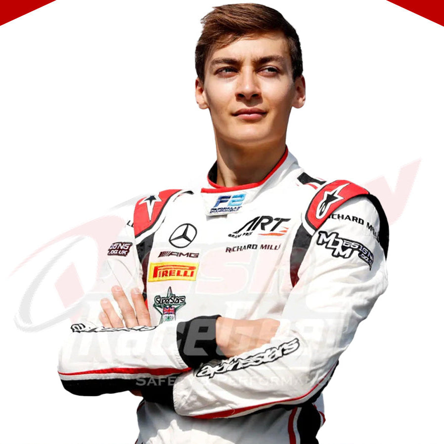 2018 George Russell Mercedes AMG F1 Race Suit - Velocity Racegear-2018 George Russell Mercedes AMG F1 Race Suit - Velocity Racegear-F1 Racing Suit