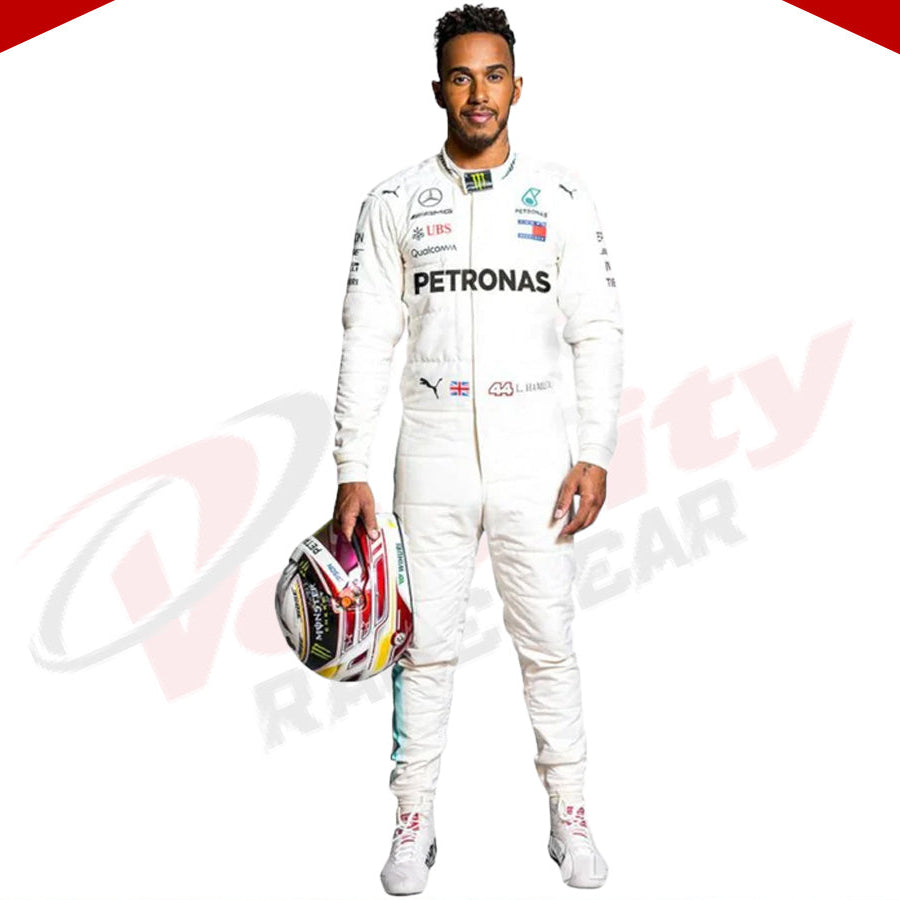 2018 LEWIS HAMILTON MERCEDES AMG F1 RACE SUIT - Velocity Racegear-2018 LEWIS HAMILTON MERCEDES AMG F1 RACE SUIT KIDS - Velocity Racegear-F1 Racing Suit