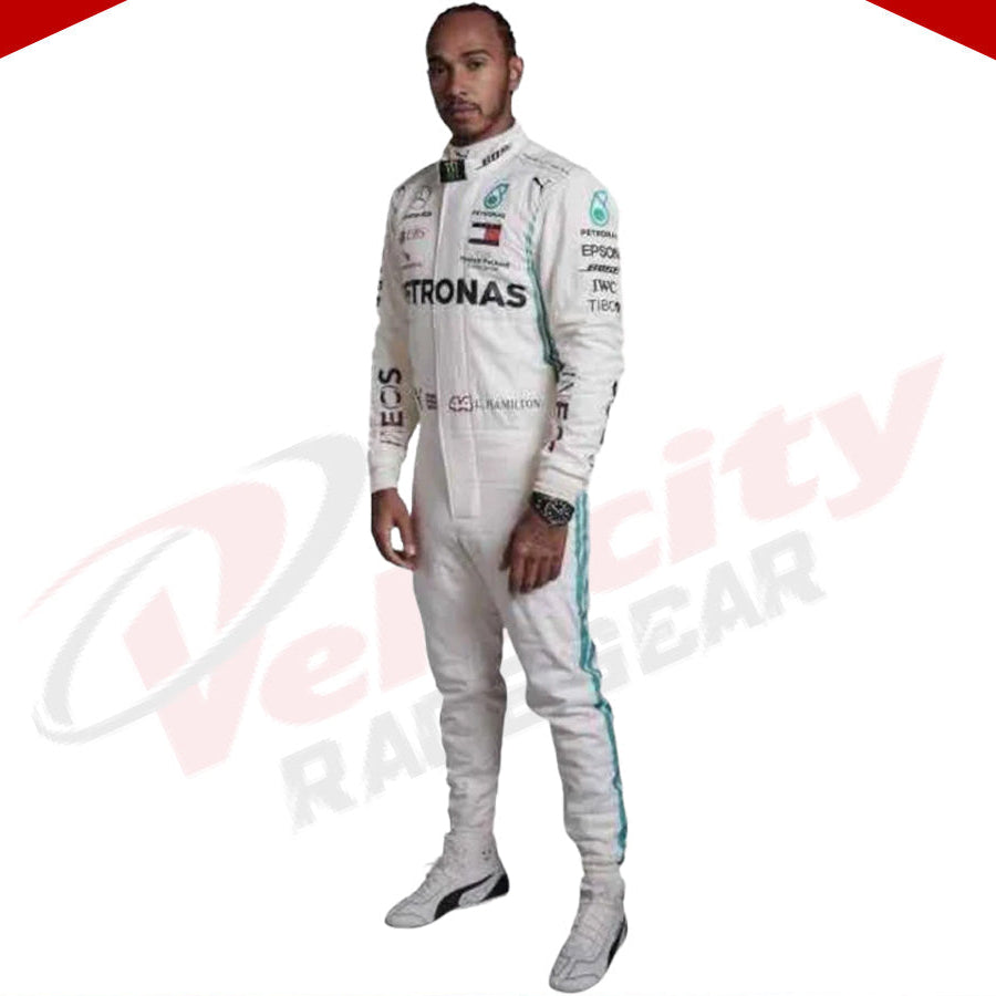 2018 LEWIS HAMILTON MERCEDES AMG F1 RACE SUIT - Velocity Racegear-2018 LEWIS HAMILTON MERCEDES AMG F1 RACE SUIT KIDS - Velocity Racegear-F1 Racing Suit