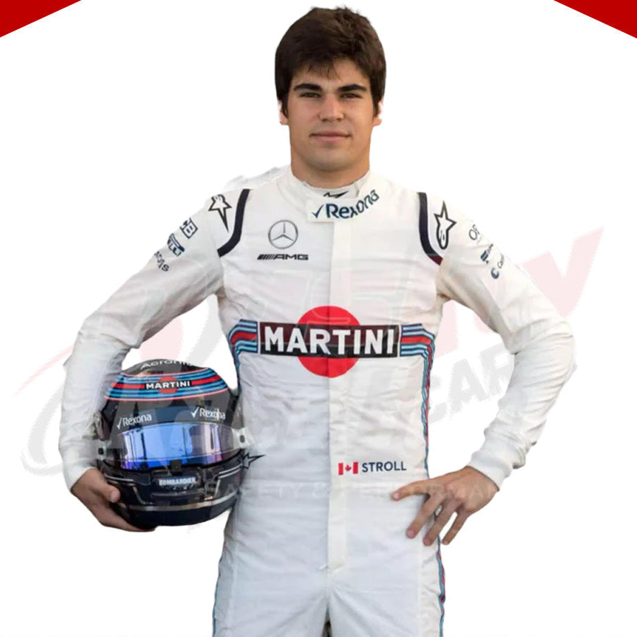 2018 Lance Stroll Williams Martini F1 Race Suit - Velocity Racegear-2018 Lance Stroll Williams Martini F1 Race Suit - Velocity Racegear-F1 Racing Suit
