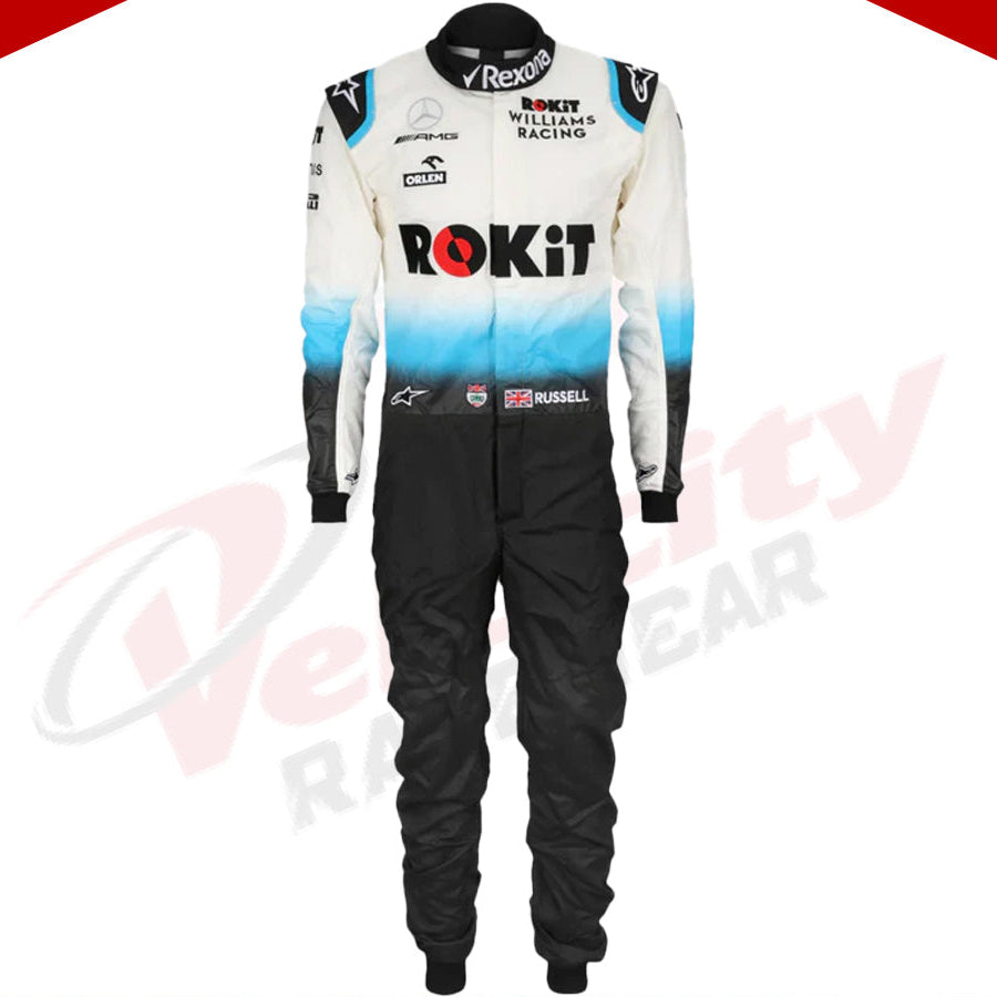 2019 GEORGE RUSSELL Williams Racing F1 RACE Suit - Velocity Racegear-2019 GEORGE RUSSELL Williams Racing F1 RACE Suit - Velocity Racegear-F1 Racing Suit