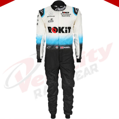 2019 GEORGE RUSSELL Williams Racing F1 RACE Suit - Velocity Racegear-2019 GEORGE RUSSELL Williams Racing F1 RACE Suit - Velocity Racegear-F1 Racing Suit