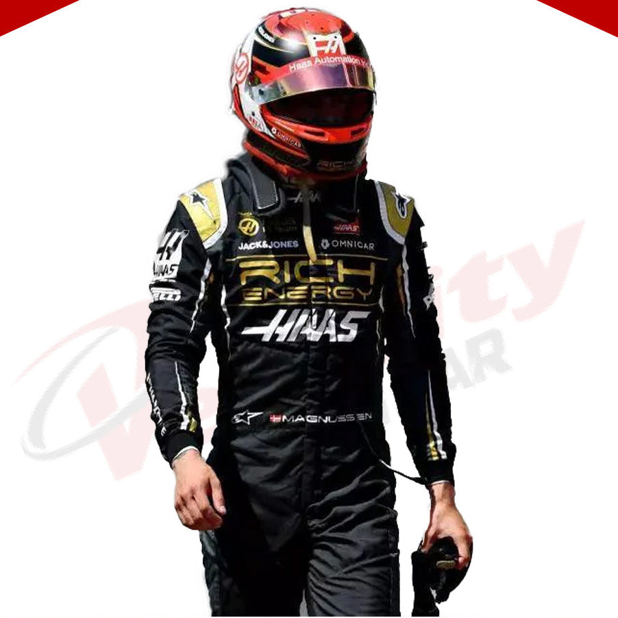 2019 Kevin Magnussen Haas F1 Race Suit - Velocity Racegear-2019 Kevin Magnussen Haas F1 Race Suit - Velocity Racegear-F1 Racing Suit