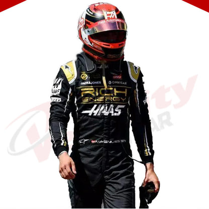 2019 Kevin Magnussen Haas F1 Race Suit - Velocity Racegear-2019 Kevin Magnussen Haas F1 Race Suit - Velocity Racegear-F1 Racing Suit