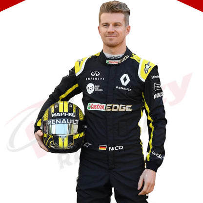2019 Nico Hulkenberg Renault F1 Team Race Suit - Velocity Racegear-2019 Nico Hulkenberg Renault F1 Team Race Suit KIDS - Velocity Racegear-F1 Racing Suit