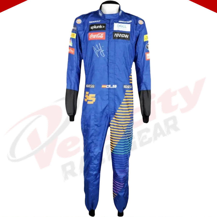 2020 Carlos Sainz McLaren Formula 1 Racing Suit - Velocity Racegear-2020 Carlos Sainz McLaren Formula 1 Racing Suit KIDS - Velocity Racegear-F1 Racing Suit