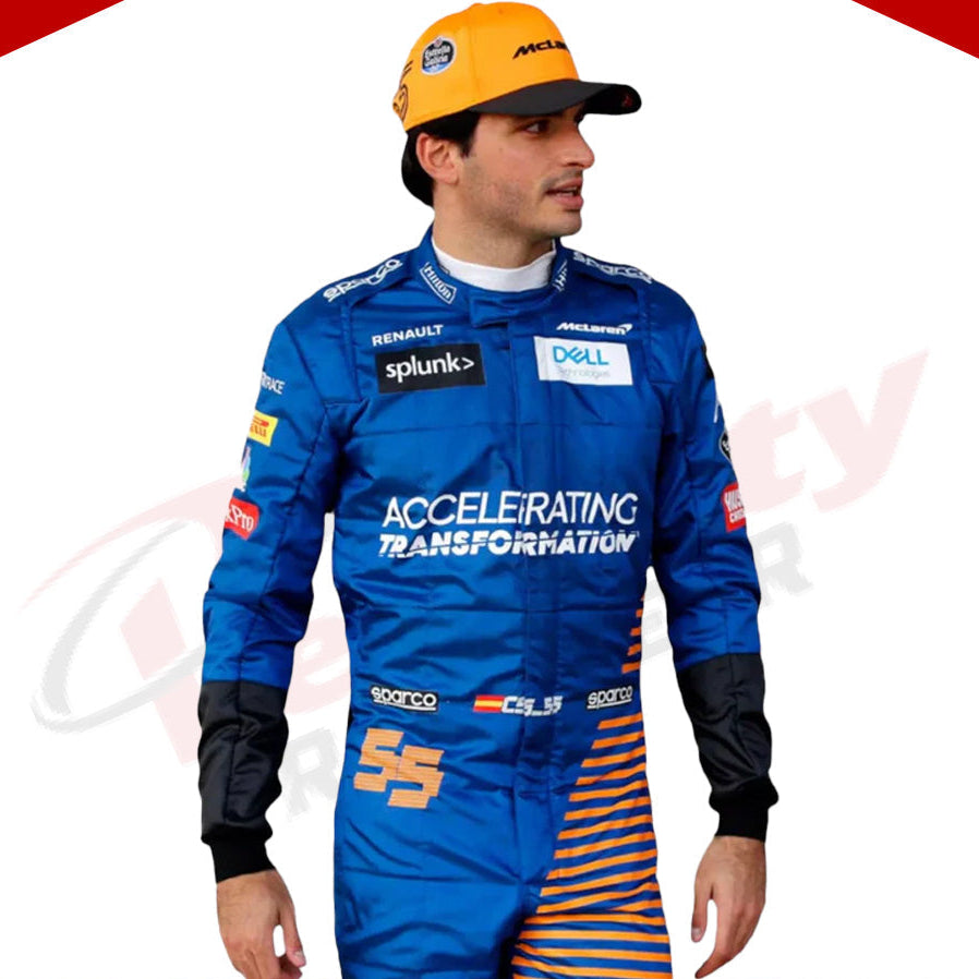 2020 Carlos Sainz McLaren Formula 1 Racing Suit - Velocity Racegear-2020 Carlos Sainz McLaren Formula 1 Racing Suit KIDS - Velocity Racegear-F1 Racing Suit