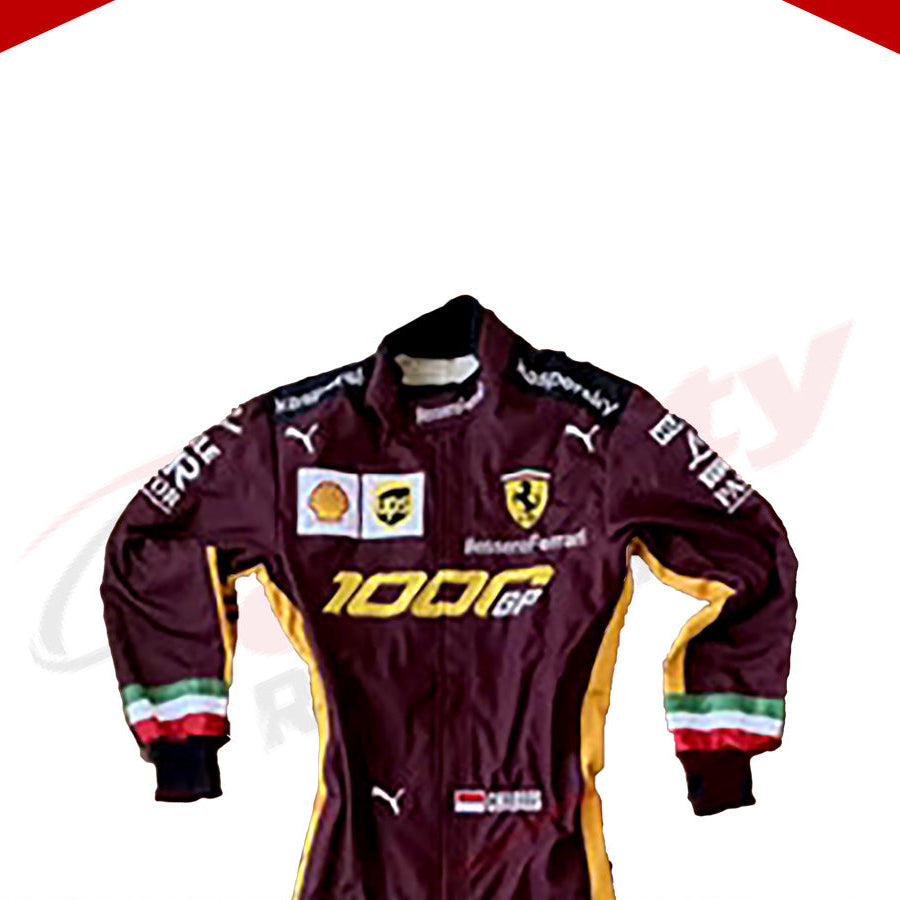 2020 Charles Leclerc Ferrari 1000 GP F1 Embroidered Racing suit - Velocity Racegear-2020 Charles Leclerc Ferrari 1000 GP F1 Embroidered Racing suit - Velocity Racegear-F1 Racing Suit