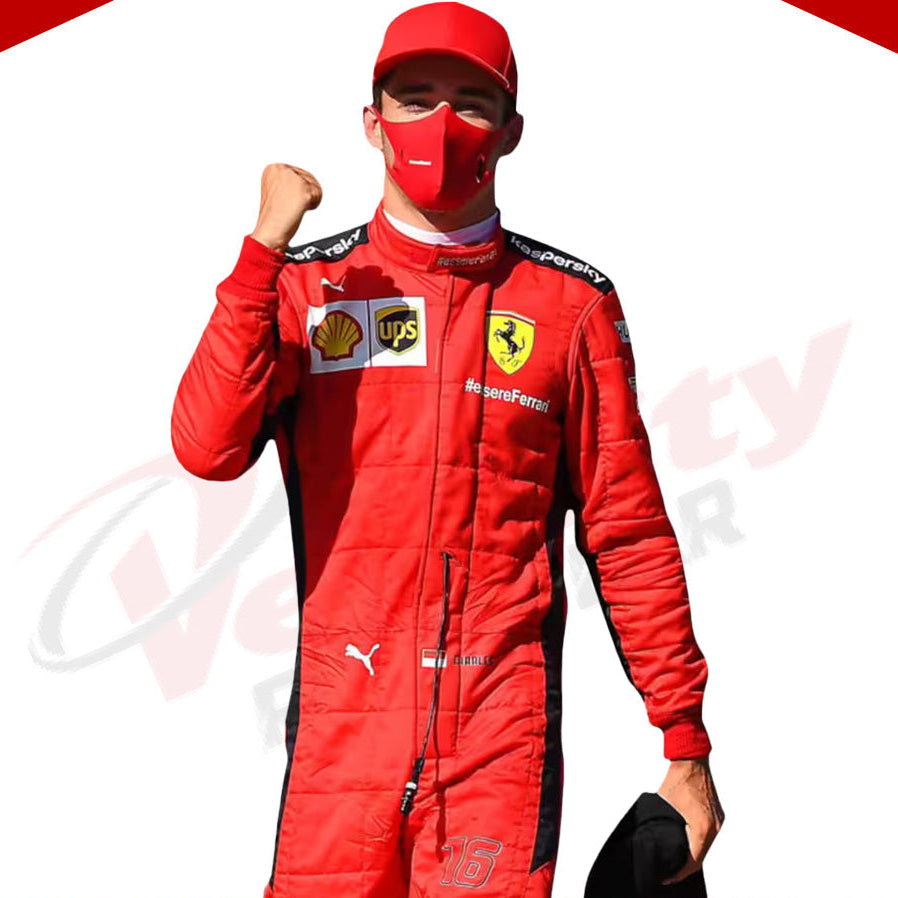 2020 Charles Leclerc Ferrari F1 Race Suit - Velocity Racegear-2020 Charles Leclerc Ferrari F1 Race Suit - Velocity Racegear-F1 Racing Suit