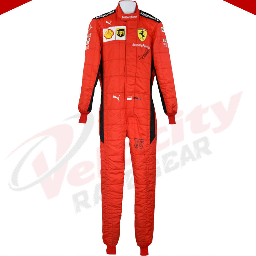 2020 Charles Leclerc Ferrari F1 Race Suit - Velocity Racegear-2020 Charles Leclerc Ferrari F1 Race Suit - Velocity Racegear-F1 Racing Suit