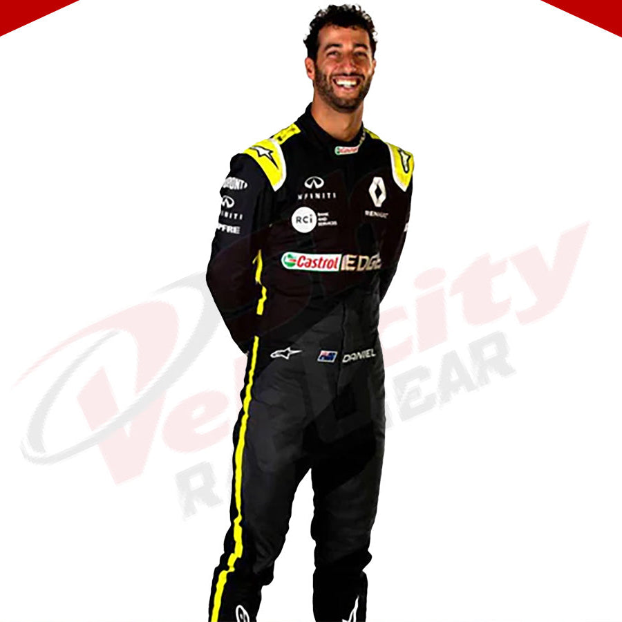2020 Daniel Ricciardo Renault F1 Race Suit - Velocity Racegear-2020 Daniel Ricciardo Renault F1 Race Suit - Velocity Racegear-F1 Racing Suit