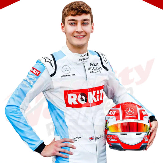 2020 George Russell Williams Racing F1 Race Suit - Velocity Racegear-2020 George Russell Williams Racing F1 Race Suit KIDS - Velocity Racegear-F1 Racing Suit