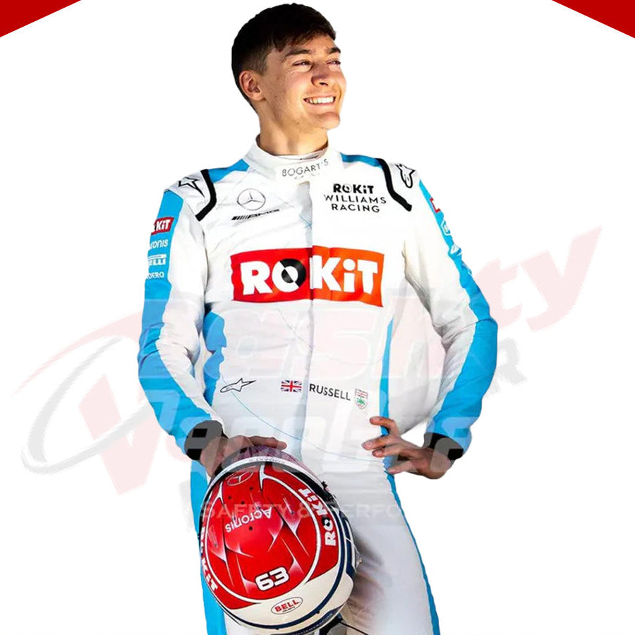 2020 George Russell Williams Racing F1 Race Suit - Velocity Racegear-2020 George Russell Williams Racing F1 Race Suit KIDS - Velocity Racegear-F1 Racing Suit