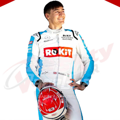 2020 George Russell Williams Racing F1 Race Suit - Velocity Racegear-2020 George Russell Williams Racing F1 Race Suit KIDS - Velocity Racegear-F1 Racing Suit