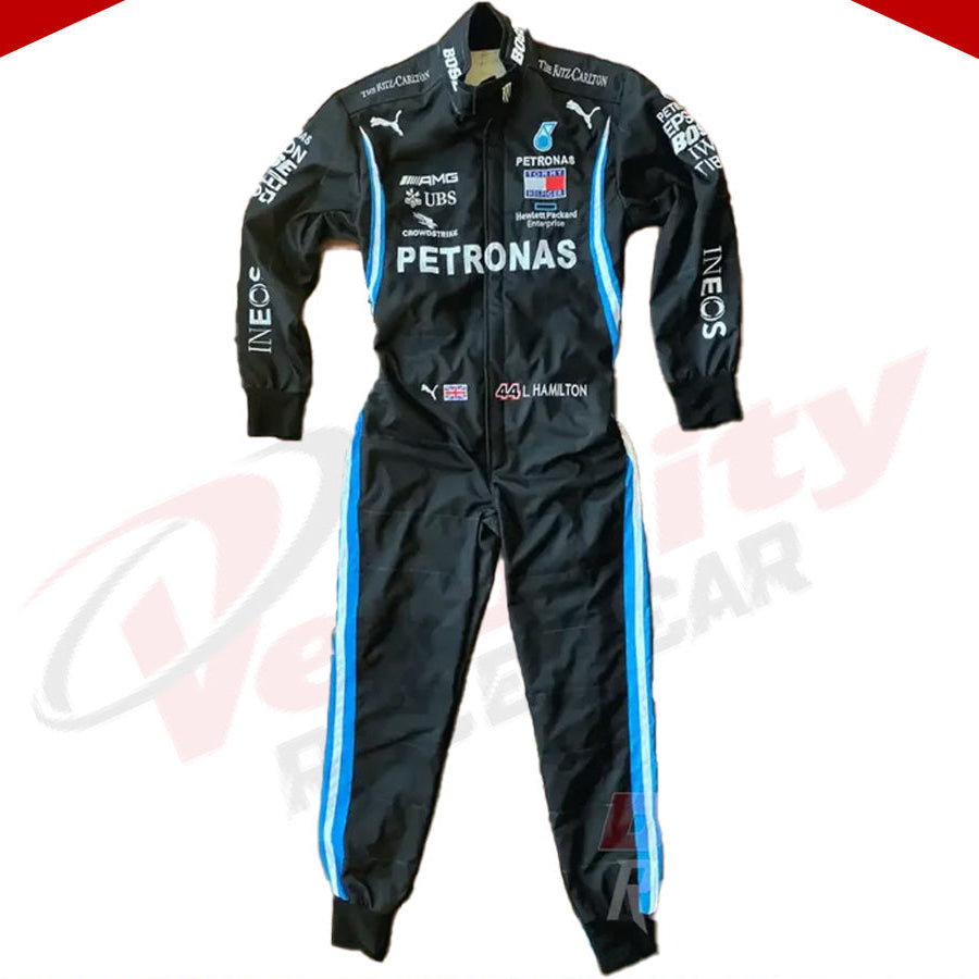 2020 Lewis Hamilton Mercedes AMG F1 Embroidery Race Suit - Velocity Racegear-2020 Lewis Hamilton Mercedes AMG F1 Embroidery Race Suit - Velocity Racegear-F1 Racing Suit