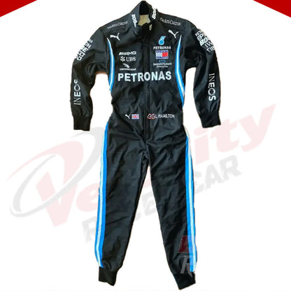 2020 Lewis Hamilton Mercedes AMG F1 Embroidery Race Suit - Velocity Racegear-2020 Lewis Hamilton Mercedes AMG F1 Embroidery Race Suit - Velocity Racegear-F1 Racing Suit