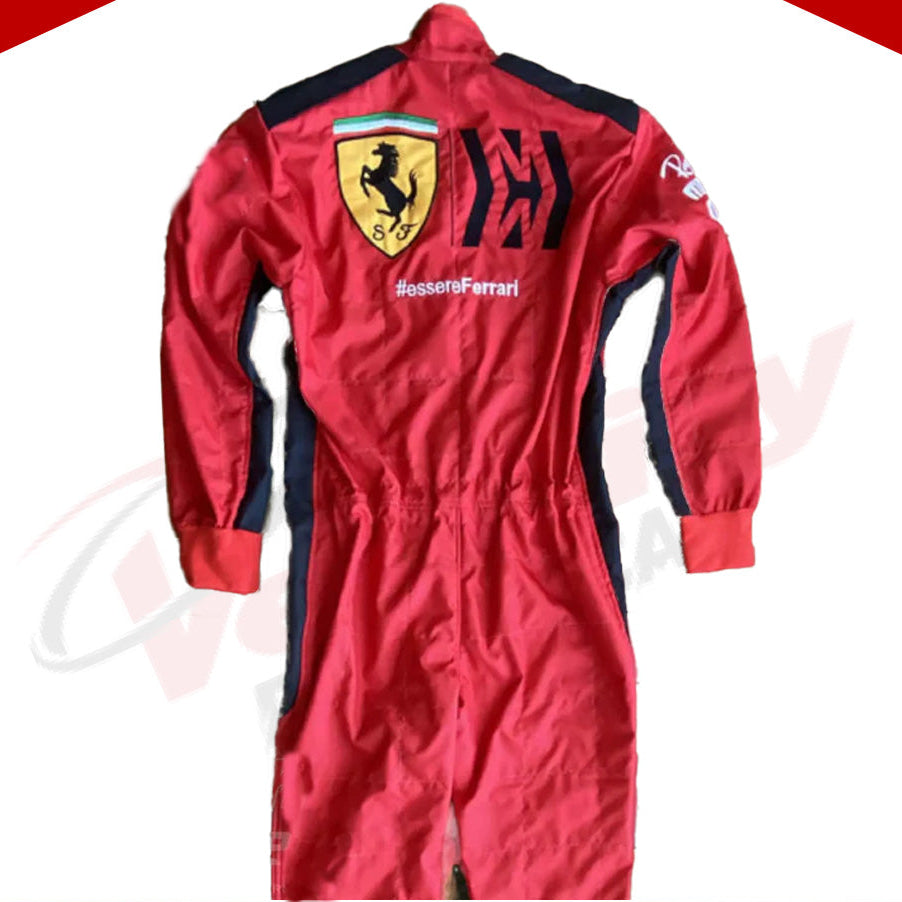 2020 Sebastian Vettel Ferrari Mission Winnow F1 Embroidered Racing suit - Velocity Racegear-2020 Sebastian Vettel Ferrari Mission Winnow F1 Embroidered Racing suit - Velocity Racegear-F1 Racing Suit