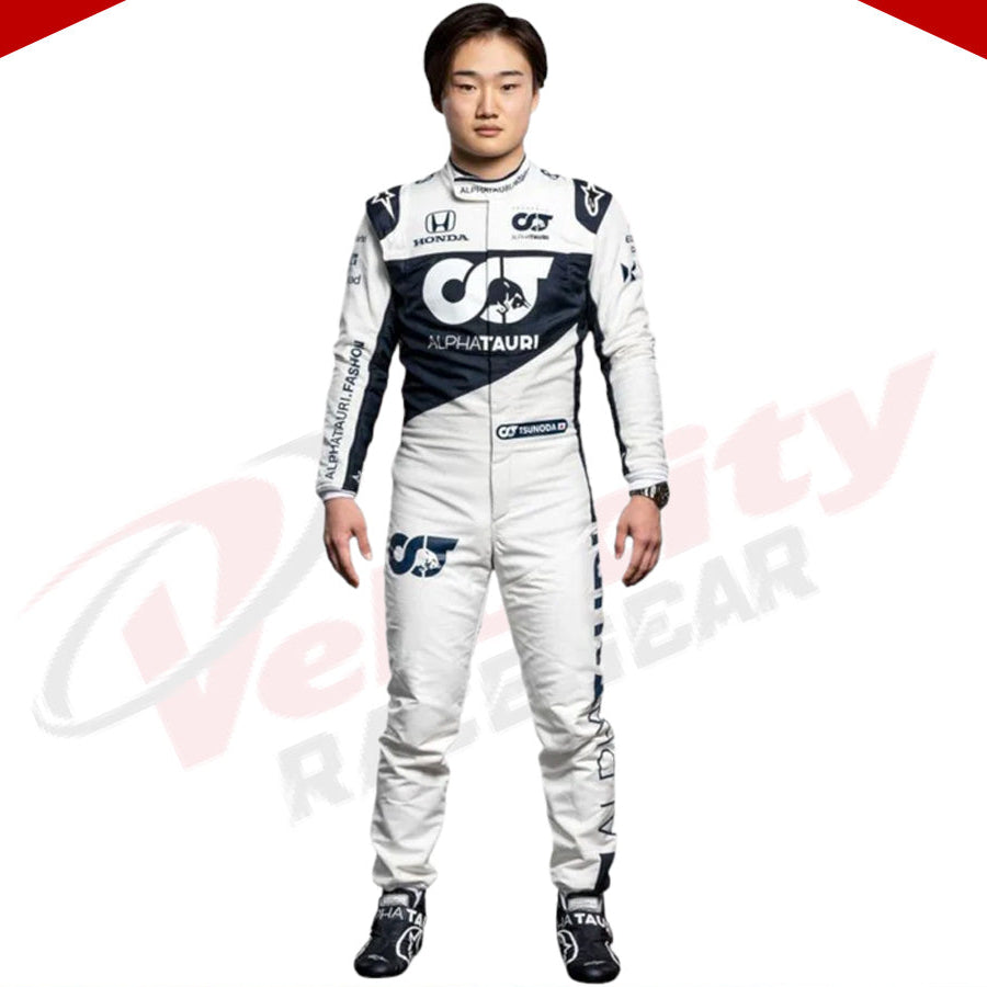 2020 Yuki Tsunoda AlphaTauri F1 Race Suit - Velocity Racegear-2020 Yuki Tsunoda AlphaTauri F1 Race Suit - Velocity Racegear-F1 Racing Suit
