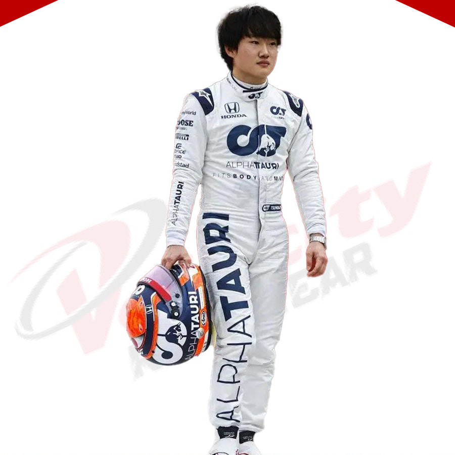2020 Yuki Tsunoda AlphaTauri F1 Race Suit - Velocity Racegear-2020 Yuki Tsunoda AlphaTauri F1 Race Suit - Velocity Racegear-F1 Racing Suit