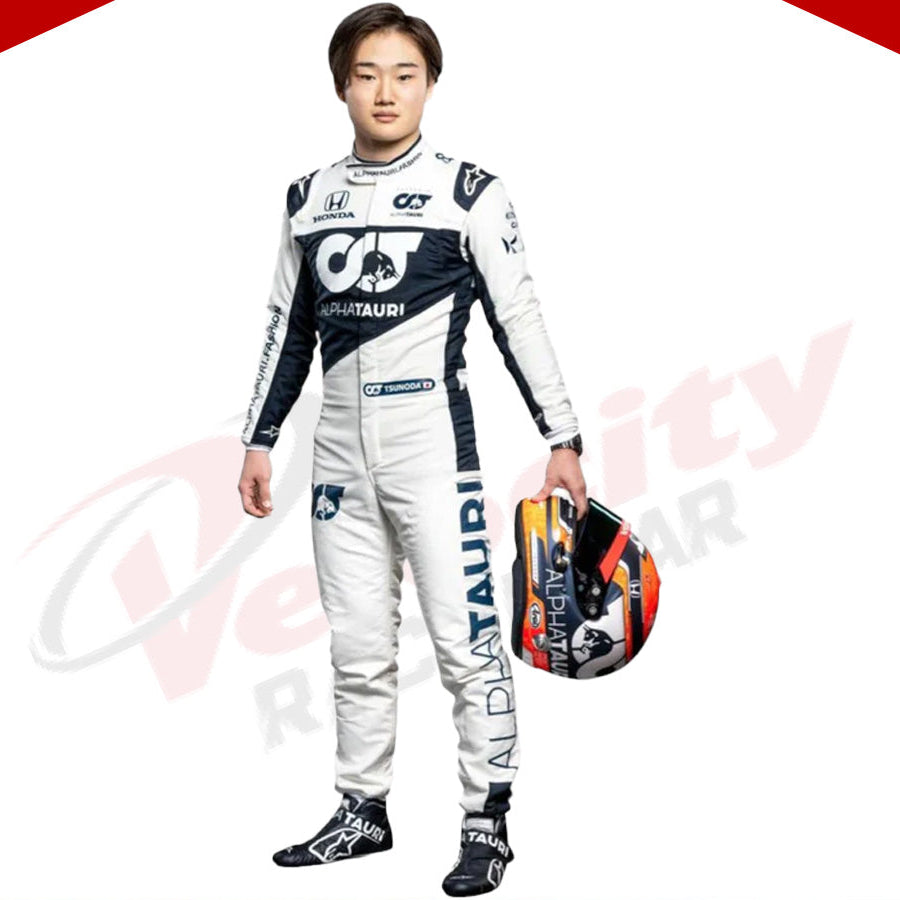 2020 Yuki Tsunoda AlphaTauri F1 Race Suit - Velocity Racegear-2020 Yuki Tsunoda AlphaTauri F1 Race Suit - Velocity Racegear-F1 Racing Suit