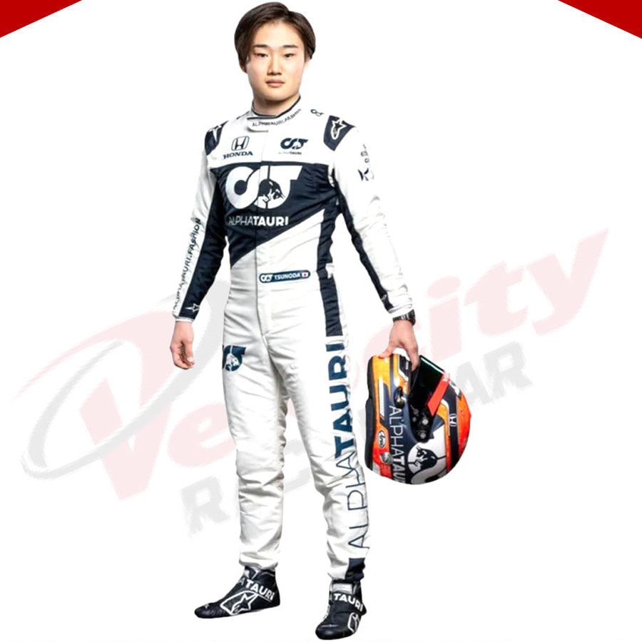 2020 Yuki Tsunoda AlphaTauri F1 Race Suit - Velocity Racegear-2020 Yuki Tsunoda AlphaTauri F1 Race Suit KIDS - Velocity Racegear-F1 Racing Suit