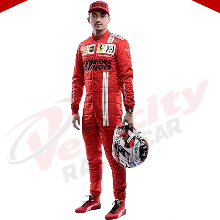 2021 Charles Leclerc Ferrari F1 Race Suit - Velocity Racegear-2021 Charles Leclerc Ferrari F1 Race Suit - Velocity Racegear-F1 Racing Suit
