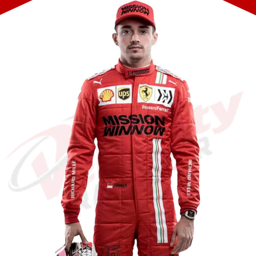 2021 Charles Leclerc Ferrari F1 Race Suit - Velocity Racegear-2021 Charles Leclerc Ferrari F1 Race Suit - Velocity Racegear-F1 Racing Suit